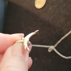 Sterling silver dolphin on sterling chain.